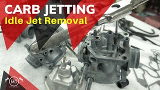 Carburetor Jetting: Idle Jet Removal