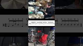 毎日更新中！ハイブリッドルーディメンツのヘルタの手足の応用でドラム フィルイン 叩いてみた。  Drum Fill in #shorts