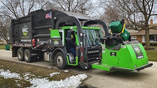 SBC Waste Solutions Fast Mack LR McNeilus Atlantic Curotto Can Garbage Truck