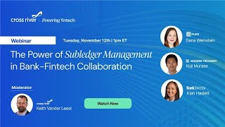 The Power of Subledger Management in Bank-Fintech Collaboration