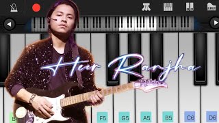 ||Heer Ranjha by Rito Riba | Piano cover | easy tutorial with notes | learn in 5mins||