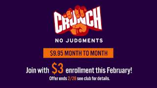 Join Crunch for $3 in February!