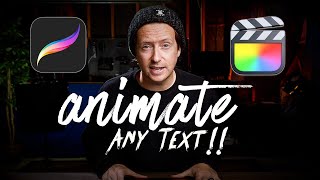 How to animate ANY text or font in Procreate!! EASY PROCREATE TUTORIAL