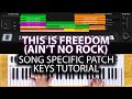 This Is Freedom (Ain't No Rock) MainStage patch keyboard tutorial- The Belonging Co