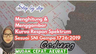 Cara menghitung dan menggambar kurva respon spektrum gempa untuk gedung