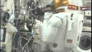 Station Crew Unpacks Robonaut 2