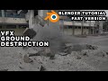 BLENDER TUTORIAL: VFX ground destruction [fast version] - EASY VFX