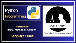 isqrt() function in Python | methods in python | function python | python for beginner | python