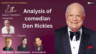 Analyzing the comedic stylings of Don Rickles