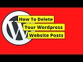 How To Delete Wordpress Posts