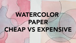 Student Grade Watercolor Paper vs Professional Watercolor Paper