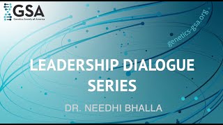 Leadership Dialogue Series: Dr. Needhi Bhalla