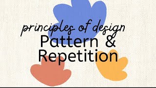 1 minute 🖼 vocabulary! What is PATTERN & REPETITION? (Principles of Design)