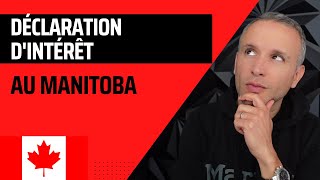 Comment faire sa déclaration d'intérêt au Manitoba - Canada