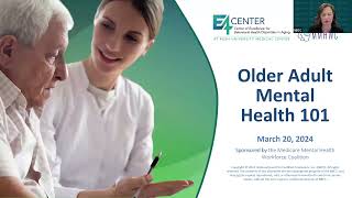 MMHWC Webinar–Older Adult Mental Health 101