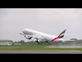 emirates aircraft takes off bandaranaike international airport