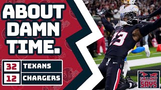 FINALLY. Texans CLOSE OUT the Chargers with 32-12 BLOWOUT playoff W!!! | Postgame Recap \u0026 Analysis