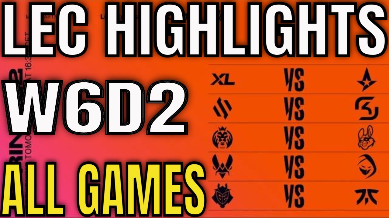 LEC Highlights ALL GAMES W6D2 Spring 2022 | Week 6 Day 2