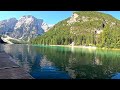 45 minute Indoor Cycling Workout Lago de Brais Dolomites 4K Video