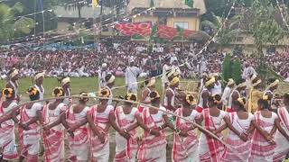 Lakhimpur parish karam feast mundari dance by Tetenbari parish youth