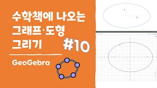 [GeoGebra] 수학책에 나오는 그래프·도형 그리기 시리즈 #10: 타원의 초점 찾기