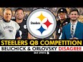 Bill Belichick & Dan Orlovsky DISAGREE On Russell Wilson vs. Justin Fields Steelers QB Competition