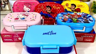 🍱MILTON STAINLESS STEEL Lunch Box | For School/Office/Gift | LEAK-PROOF, Healthy Tiffin Box