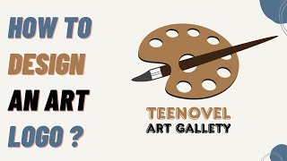 Art Logo Design Process From Start To Finish - How to design a art logo - logo design tutorial
