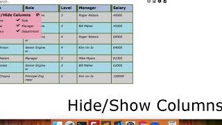 Dynamic HTML Table with D3 JS