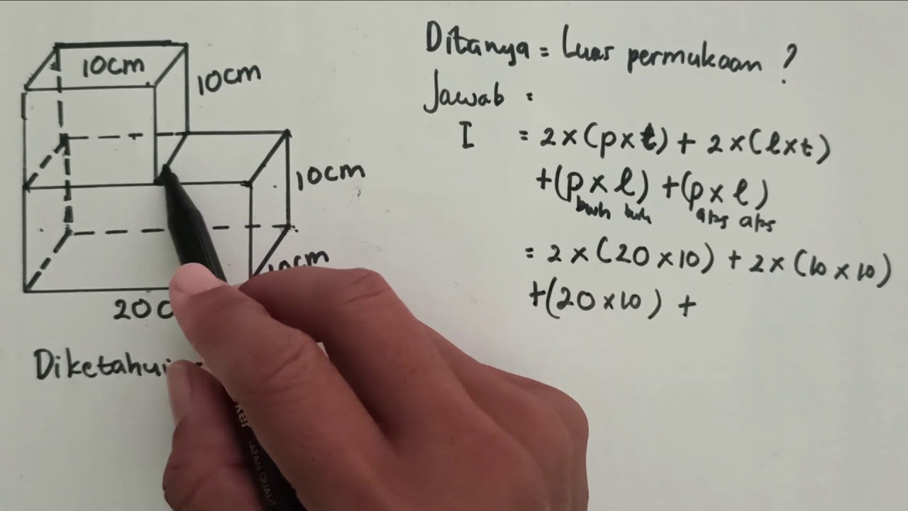 Matematika Kelas 6_Luas Permukaan Bangun Ruang Gabungan (Balok Dan ...