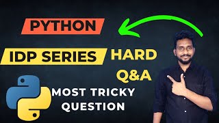 Python IDP Exam Question & Answer | How Pass #idp test Python Tutorial #crack Alphabates logic