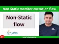 Non-static execution flow in java