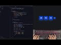 ASMR Programming - Digital clock with JavaScript and CSS - No Talking