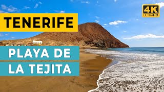 TENERIFE: Playa de La Tejita - Nude Beach Walk (4K Ultra HD)