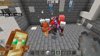 Team Netherite Villager Axe vs Team Raids in Minecraft(Final II)..