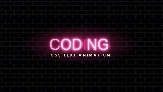 Glowing Text Animation CSS | CSS Glowing Effects