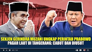 Sekjen Gerindra Muzani Ungkap Perintah Prabowo Pagar Laut di Tangerang: Cabut dan Diusut