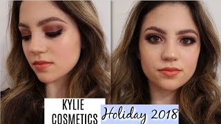 KYLIE COSMETICS 2018 HOLIDAY COLLECTION | TUTORIAL, SWATCHES,+ REVIEW