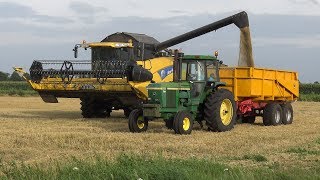 Brouwgerst oogsten met New Holland CX720 bij Kalkwijck Distillers (2017)