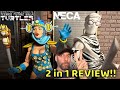 Twofer REVIEW! Blue RENET and Black and white mirage FOOT SOLDIER! TMNT NECA (sigh) AUTO-T exclusive