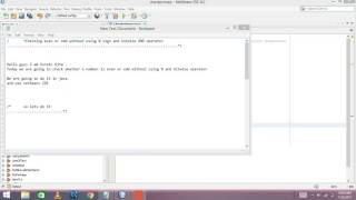Check even or odd without using % and & operators in java