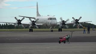 【4K】海上自衛隊下総航空基地　【P-3C対潜哨戒機】エンジンスタートからタキシー離陸まで