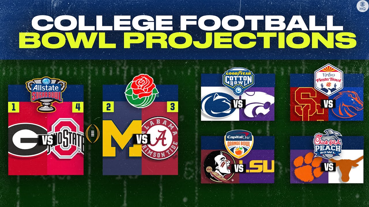 2023 College Football Preseason BOWL PROJECTIONS | CBS Sports - YouTube