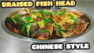 BRAISED FISH HEAD CHINESE STYLE
