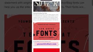 My 5 favorite places for font inspiration