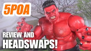 BRAVE NEW WORLD RED HULK HEAD SWAPS! Hasbro Marvel Legends Captain America Action Figure Review