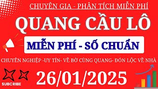 SOI CẦU XSMB 26/01 - SOI CẦU MIỀN BẮC - SOI CẦU ĐỀ - SOI CẦU LÔ - XSMB - QUANG CẦU LÔ MIỀN BẮC