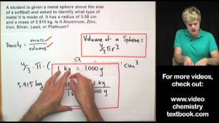 Advanced Density Problem 3