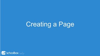 Creating a Page - LMS Tools