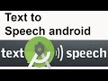 How to add Text to speech in android app using Android Studio